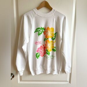 Vintage 80s Hanes Hawaii Crew neck Sweatshirt Size M